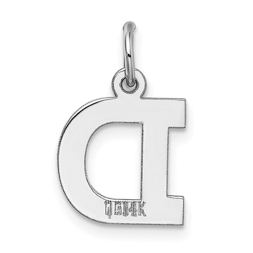 Kazi Luxury 14k White Gold Small Block Letter D I… - image 4
